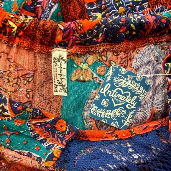 Free People Count Me In Trapeze Mini Dress Red Hot, Small - Picture 6 of 8